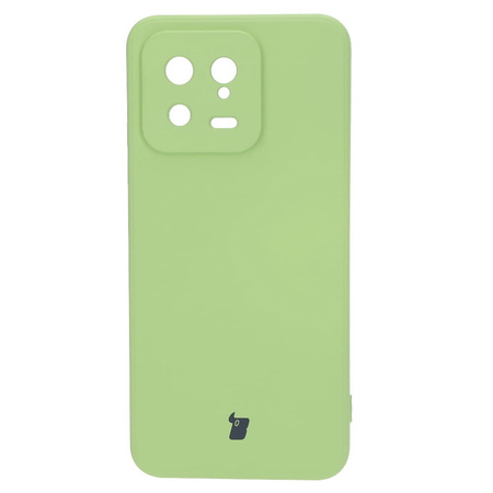 Etui Bizon Case Silicone Sq do Xiaomi 13, jasnozielone