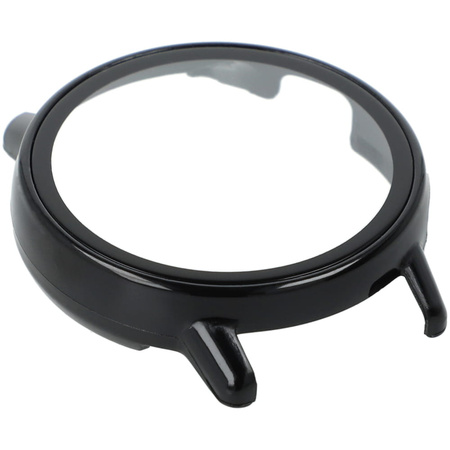 Etui Bizon Case+Glass Watch do Garmin Vivoactive 5, czarne