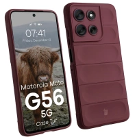 Pancerne etui Bizon Case Tur do Motorola Moto G56 5G, burgundowe