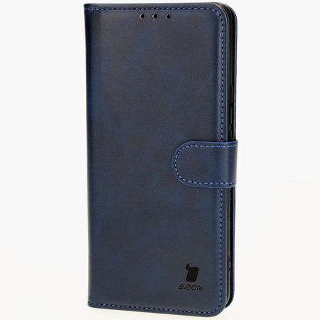 Etui z klapką Bizon Case Pocket do Honor Magic6 Lite, granatowe