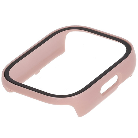 Etui ze szkłem do zegarka Bizon Case+Glass Watch do Xiaomi Redmi Watch 5 Lite, różowe