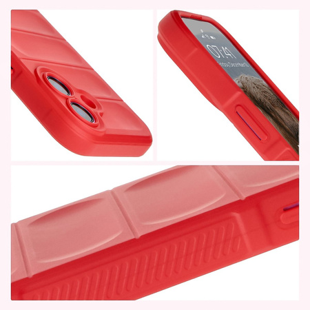 Pancerne etui Bizon Case Tur do iPhone 16, czerwone