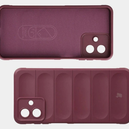 Pancerne etui Bizon Case Tur do Galaxy A07 4G, burgundowe