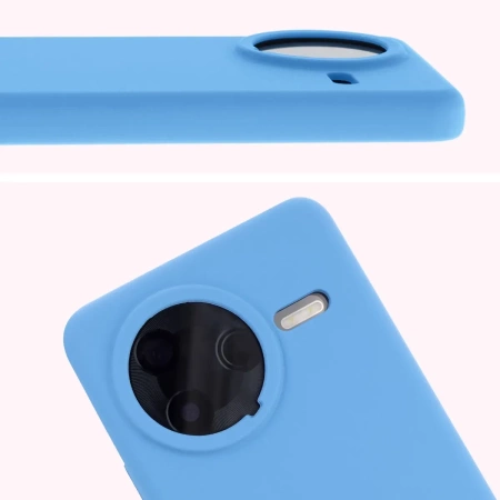 Silikonowe etui Bizon Soft Case do Xiaomi POCO F7 Pro, niebieskie