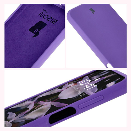 Silikonowe etui Bizon Soft Case do Galaxy A16 4G/5G, fioletowe