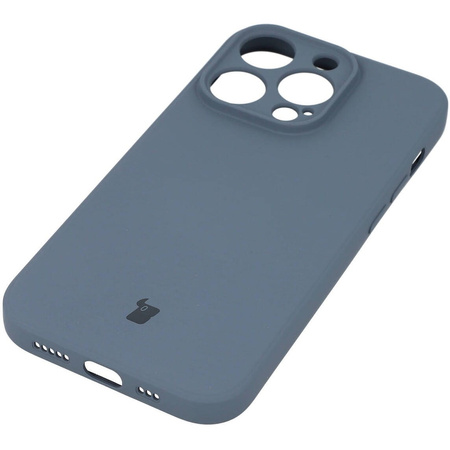 Etui Bizon Case Silicone do iPhone 14 Pro, szare