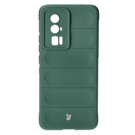 Pancerne etui Bizon Case Tur do Xiaomi Poco F5 Pro, ciemnozielone