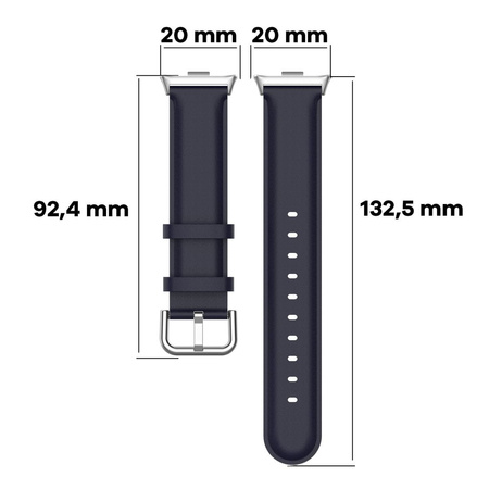 Pasek Bizon Strap Watch Casual do Xiaomi Redmi Watch 5/4 / Smart Band 9/8 Pro, granatowy