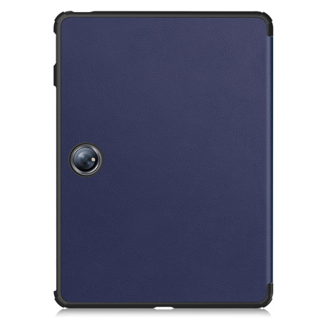Etui z klapką Bizon Case Tab Croc do OnePlus Pad 2 / Pad Pro, granatowe