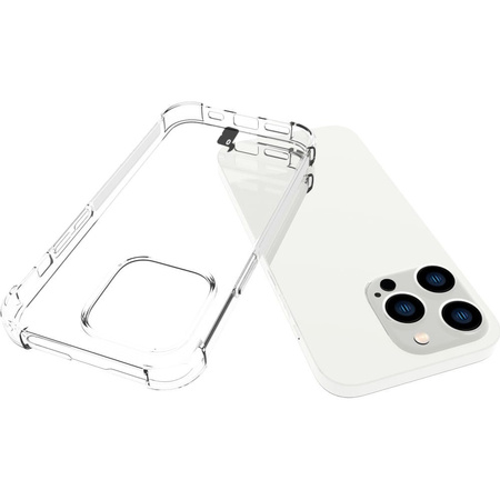 Etui + 2x szkło + obiektyw Bizon Case Clear Pack do iPhone 14 Pro, przezroczyste