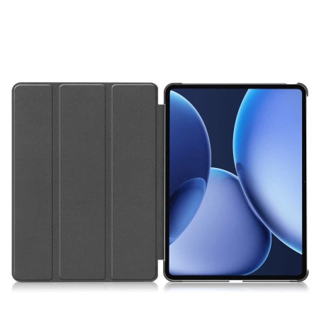 Etui z klapką Bizon Case Tab Croc do OnePlus Pad 3 / 2 Pro / OPPO Pad 4 Pro, czerwone