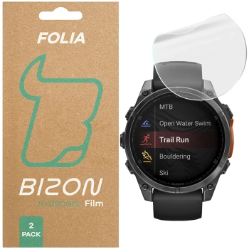 Folia hydrożelowa na ekran Bizon Glass Watch Hydrogel Duo do OnePlus Watch 3, 2 sztuki