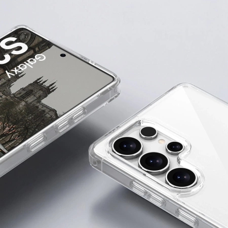 Etui Bizon Case Halo do Galaxy S25 Ultra, przezroczyste