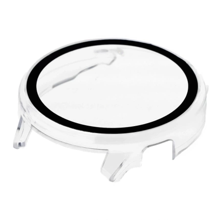 Etui ze szkłem do zegarka Bizon Case+Glass Watch do Garmin Venu 4 45 mm, przeźroczyste