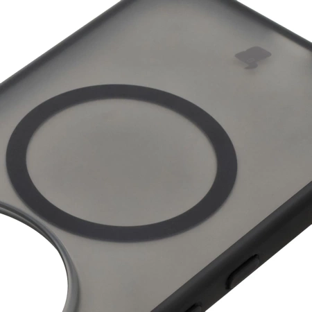 Etui z pierścieniem magnetycznym Bizon Case MatteO do Nothing Phone (3a) Pro, przydymione-czarne