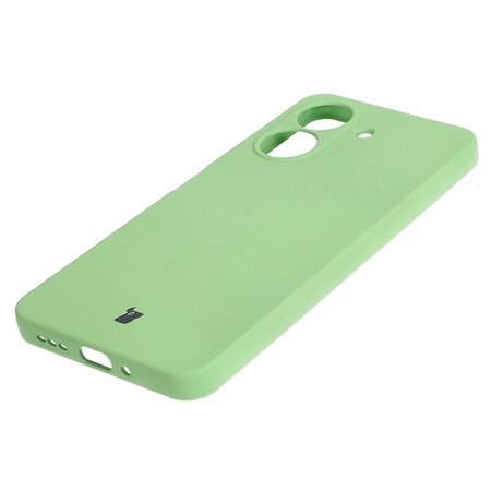 Etui Bizon Case Silicone do Redmi 13C / Poco C65, jasnozielone