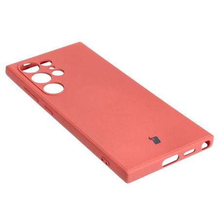 Etui Bizon Case Silicone Sq do Galaxy S24 Ultra, brudny róż