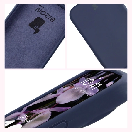 Silikonowe etui Bizon Soft Case do Google Pixel 10 / 10 Pro, ciemnoniebieskie