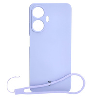 Etui Bizon Case Silicone do Realme C55, jasnofioletowe