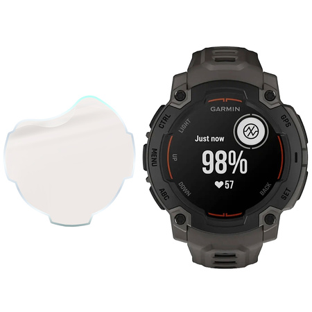 Folia matowa Bizon Glass Watch Film Sun Duo do Garmin Instinct E 45 mm, 2 sztuki