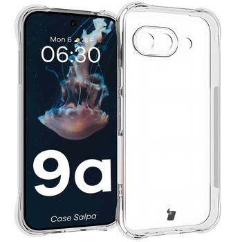 Elastyczne etui Bizon Case Salpa do Google Pixel 9a, przezroczyste