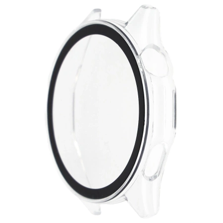 Etui ze szkłem do zegarka Bizon Case Watch Adamo do Huawei Watch GT6 46 mm, przeźroczyste