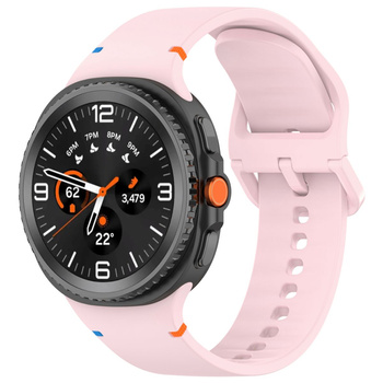 Silikonowy pasek Bizon Strap Watch Silicone do Galaxy Watch Ultra 47 mm, żółty