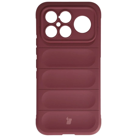 Pancerne etui Bizon Case Tur do Xiaomi POCO F8 Ultra, burgundowe