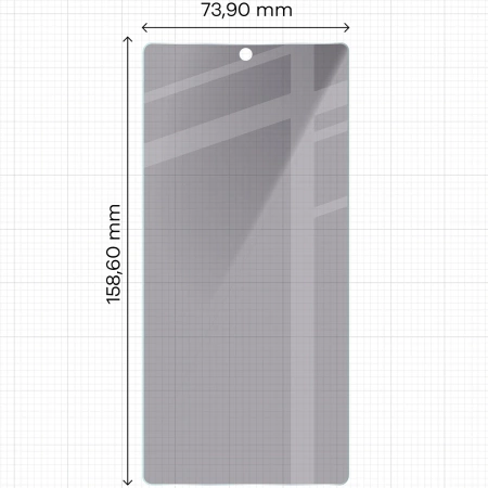 Prywatyzujące szkło hartowane Bizon Glass Clear Shadow Duo do Galaxy S25 Ultra, przyciemniane, 2 sztuki
