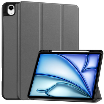 Etui Bizon Case Tab Lizard do iPad Air 13" 2024, szare