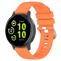Pasek silikonowy do smartwatcha, Bizon Strap Watch Silicone Pro T, Quick Release 20 mm, pomarańczowy