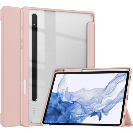 Etui Bizon Case Tab Clear Matt do Samsung Galaxy Tab S8 / S7, różowozłote