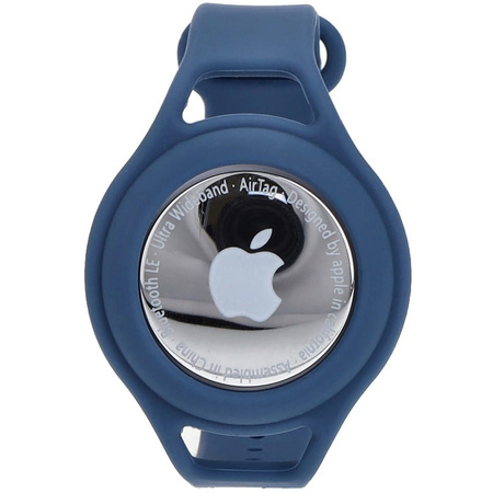 Etui Bizon Case Locator Child do Apple AirTag, niebieskie