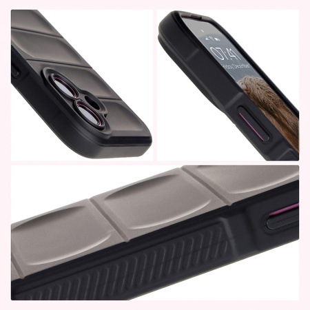 Pancerne etui Bizon Case Tur do iPhone 16 Plus, czarne