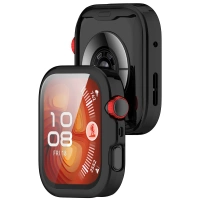 Etui z osłoną ekranu Bizon Case Watch Felipe do Huawei Watch Fit 4 Pro, czarne
