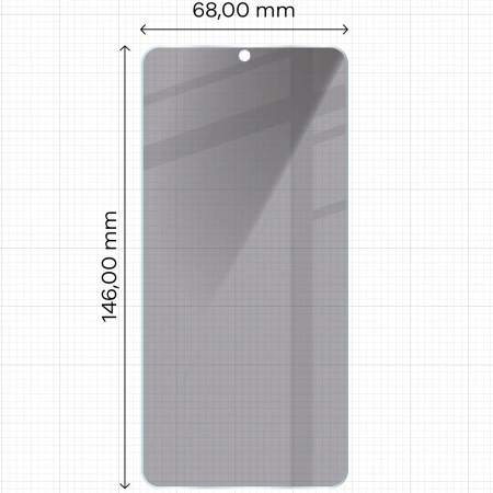 Prywatyzujące szkło hartowane Bizon Glass Clear Shadow do Galaxy S26, przyciemniane