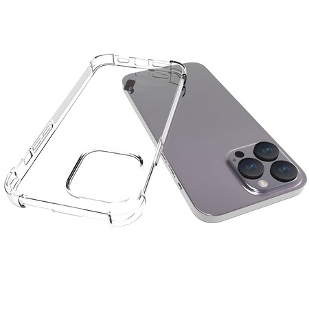 Elastyczne etui Bizon Case Salpa do iPhone 15 Pro Max, przezroczyste