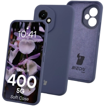 Silikonowe etui Bizon Soft Case do Honor 400, ciemnoniebieskie