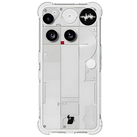 Elastyczne etui + 2x szkło hartowane Bizon Case Clear Pack do Nothing Phone (3)