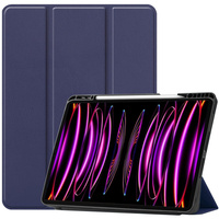 Etui Bizon Case Tab Lizard do Apple iPad Pro 12.9 2022/2021/2020/2018, granatowe