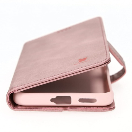 Etui Bizon Case Wallet do Xiaomi Poco X4 GT, jasnoróżowe