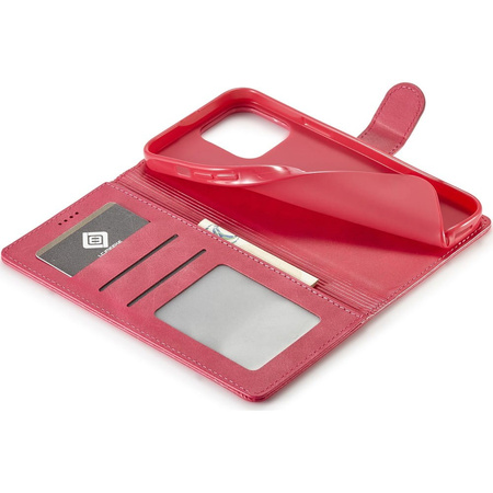 Etui Bizon Case Wallet do iPhone 14 Pro, różowe