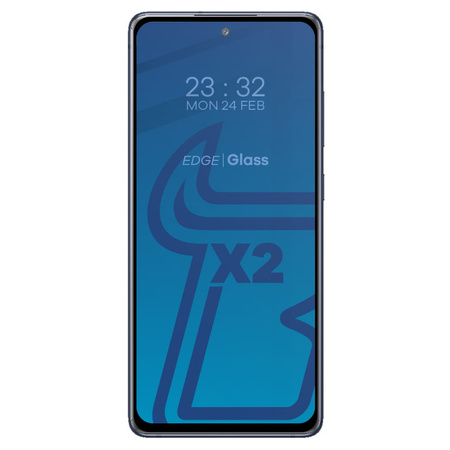 Szkło hartowane Bizon Glass Edge - 2 sztuki + ochrona na obiektyw, Galaxy S20 FE, czarne