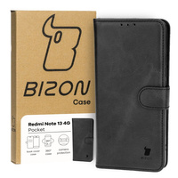Etui z klapką Bizon Case Pocket do Xiaomi Redmi Note 13 4G, czarne