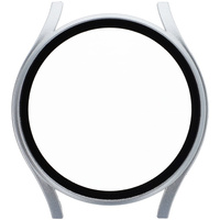 Etui Bizon Case+Glass do Galaxy Watch FE / 5 / 4 40mm, srebrne