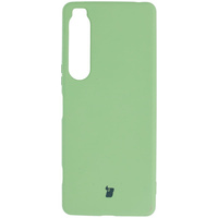 Etui Bizon Case Silicone do Sony Xperia 1 IV, jasnozielone
