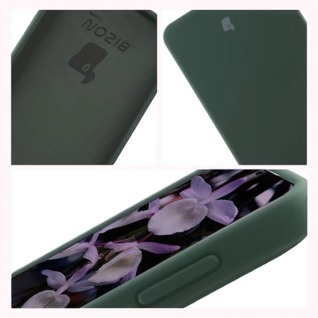 Silikonowe etui Bizon Soft Case do Galaxy S26 Plus, ciemnozielone