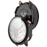 Etui ze szkłem do zegarka Bizon Case+Glass Watch do OnePlus Watch 3 43 mm, czarne