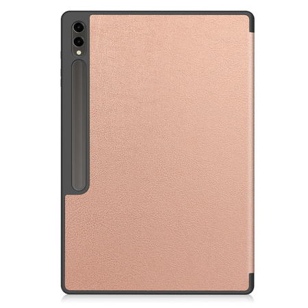 Etui Bizon Case Tab Lizard do Samsung Galaxy Tab S10 Ultra / S9 Ultra, różowozłote