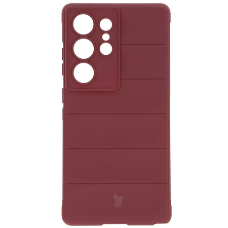 Pancerne etui Bizon Case Tur do Galaxy S25 Ultra, burgundowe